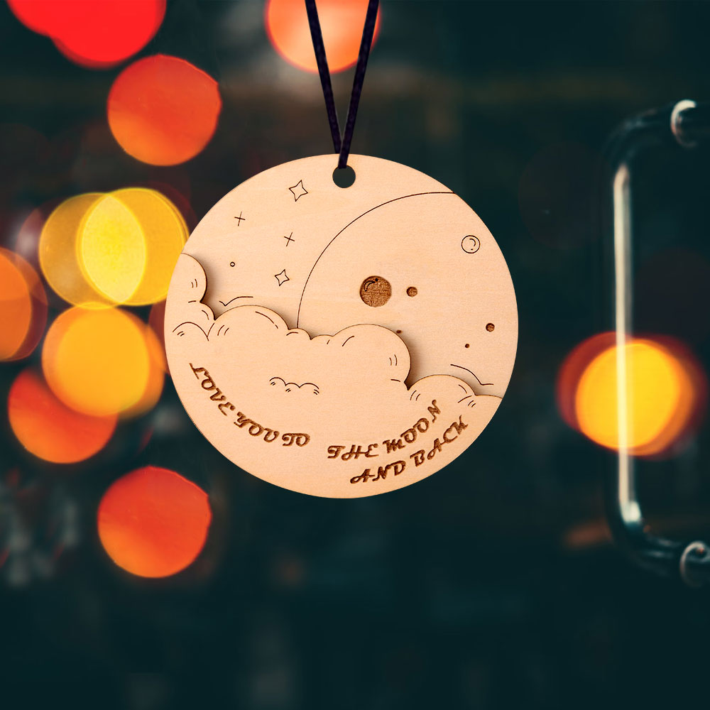 Cloud Disc Ornament