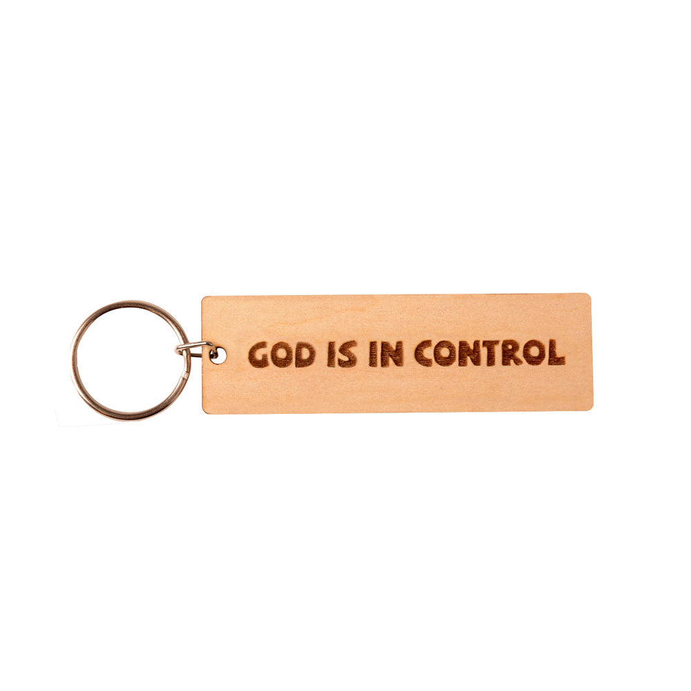 God Is In Control Keychain