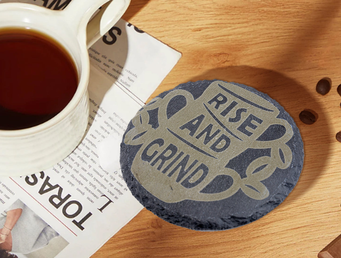 Slate Coaster 11 - Coffee