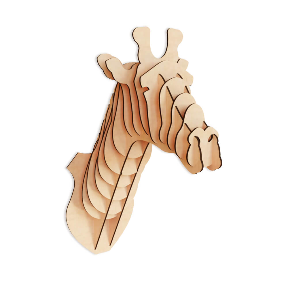 Giraffe Head Hanging Wall Decor
