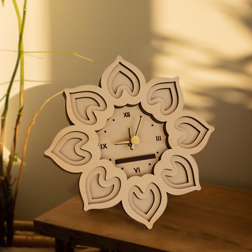 Flower Desktop Clock