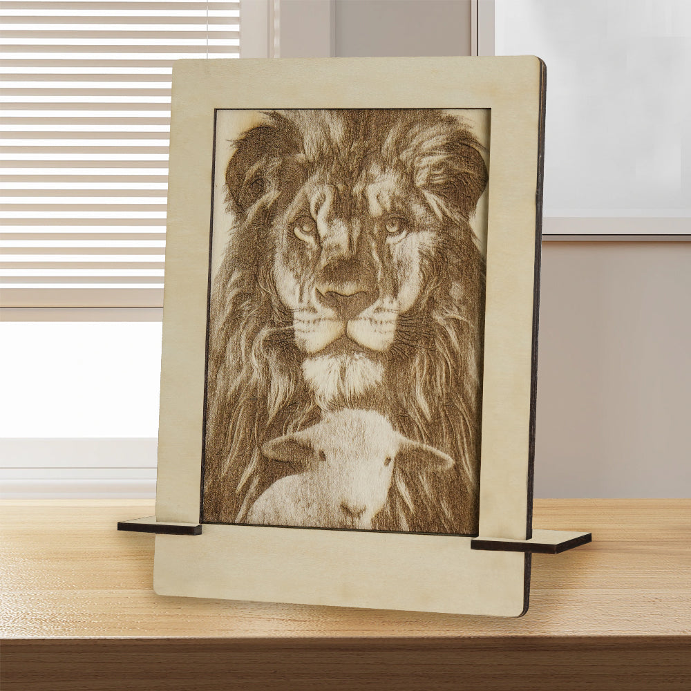 Lion and Lamb Photo Frame