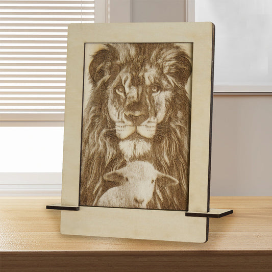 Lion and Lamb Photo Frame