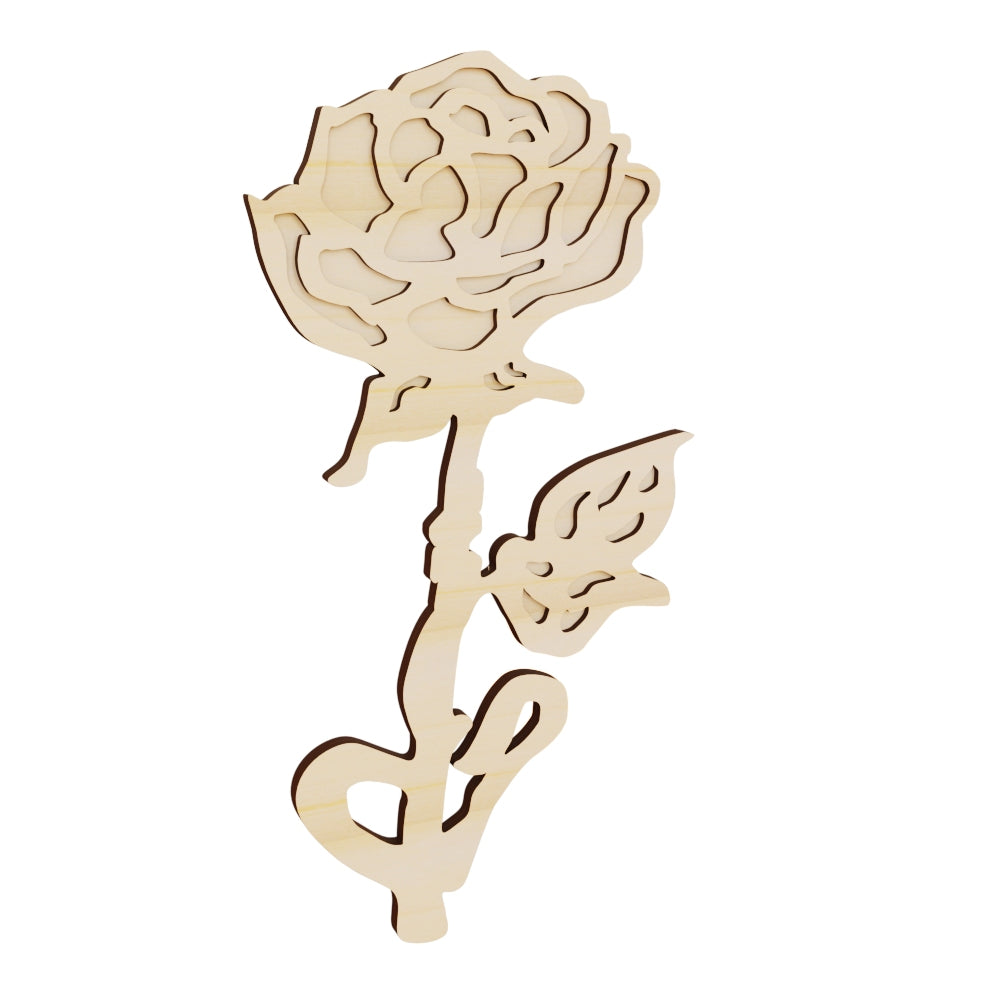 Rose Flower Wooden