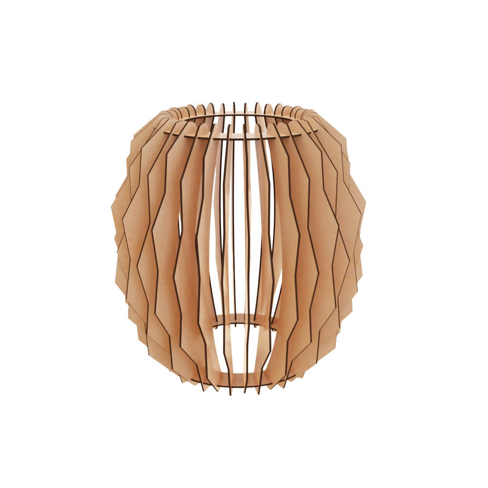 Wooden Assembled Lamp 1