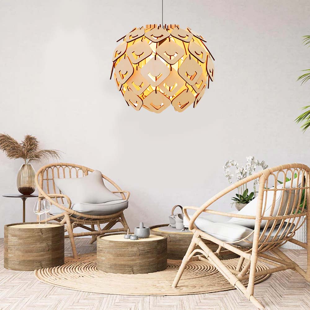Wooden Assembled Lamp 4