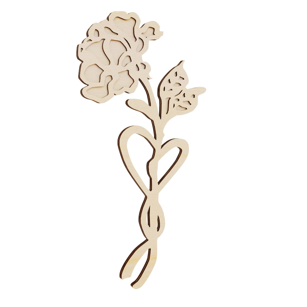 Rose Flower Wooden