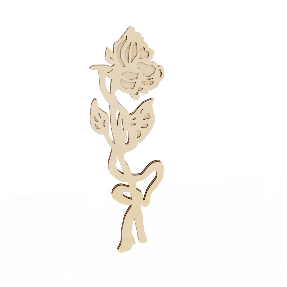 Rose Flower Wooden