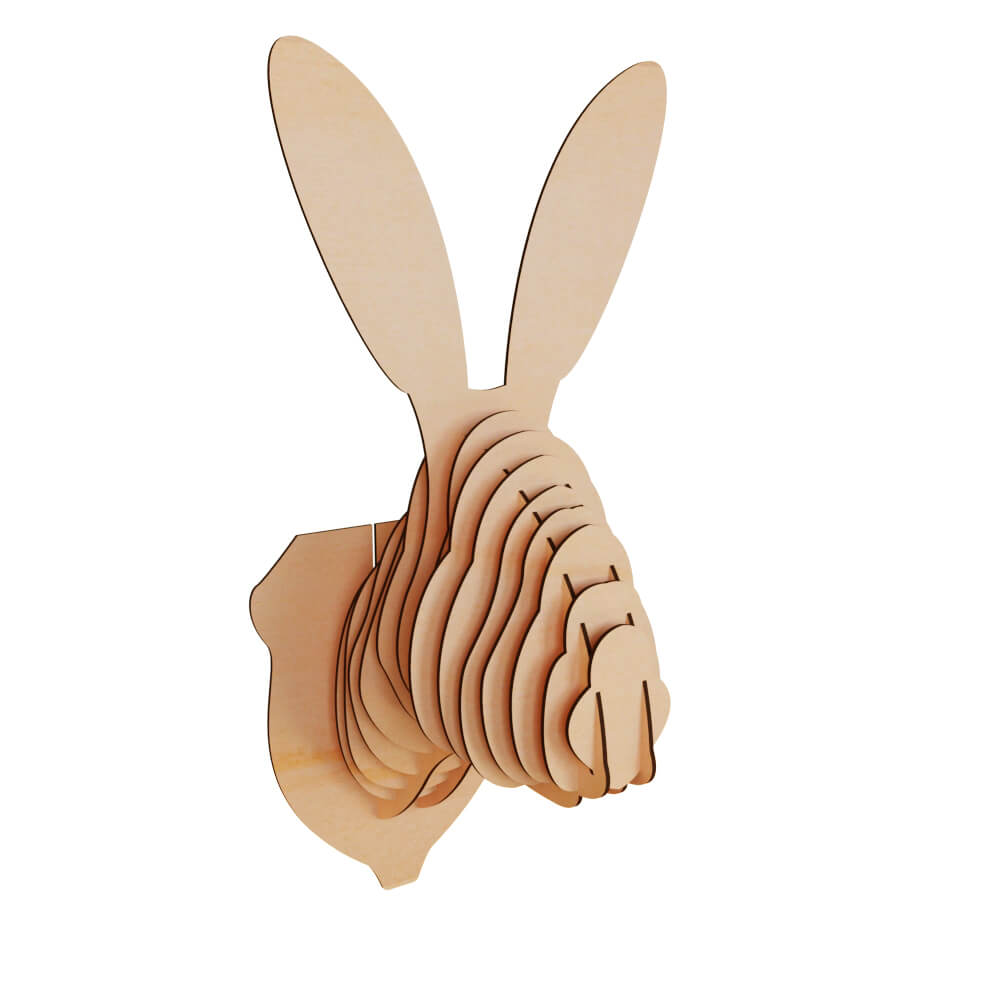 Rabbit Head Hanging Wall Decor