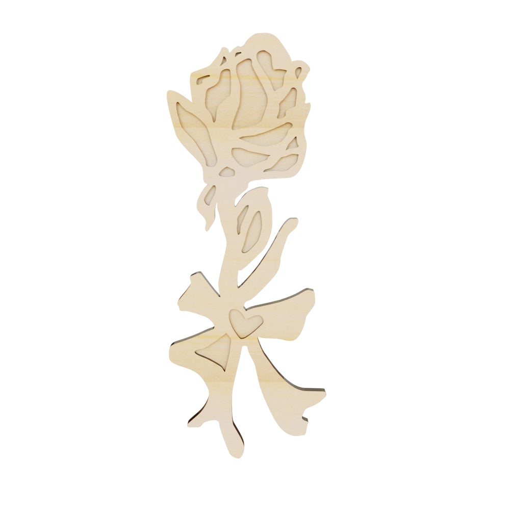 Rose Flower Wooden