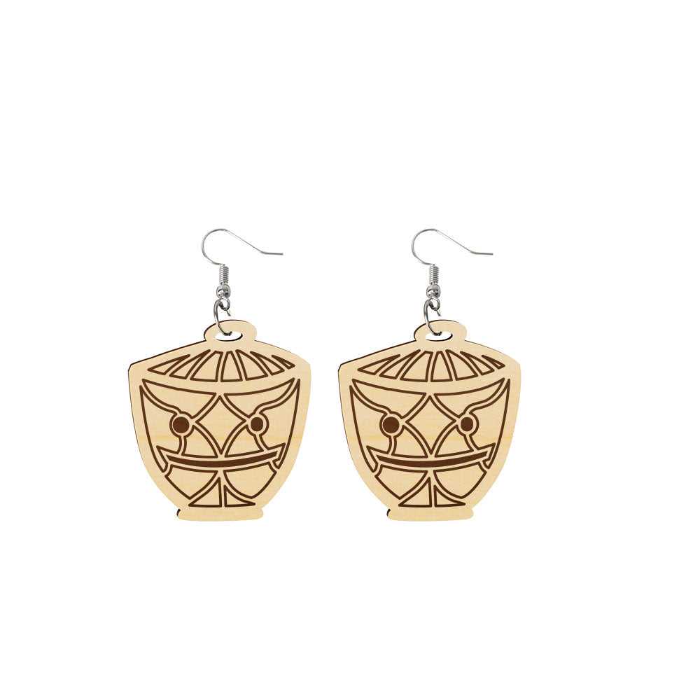 Colorful Enamel Drop Earrings