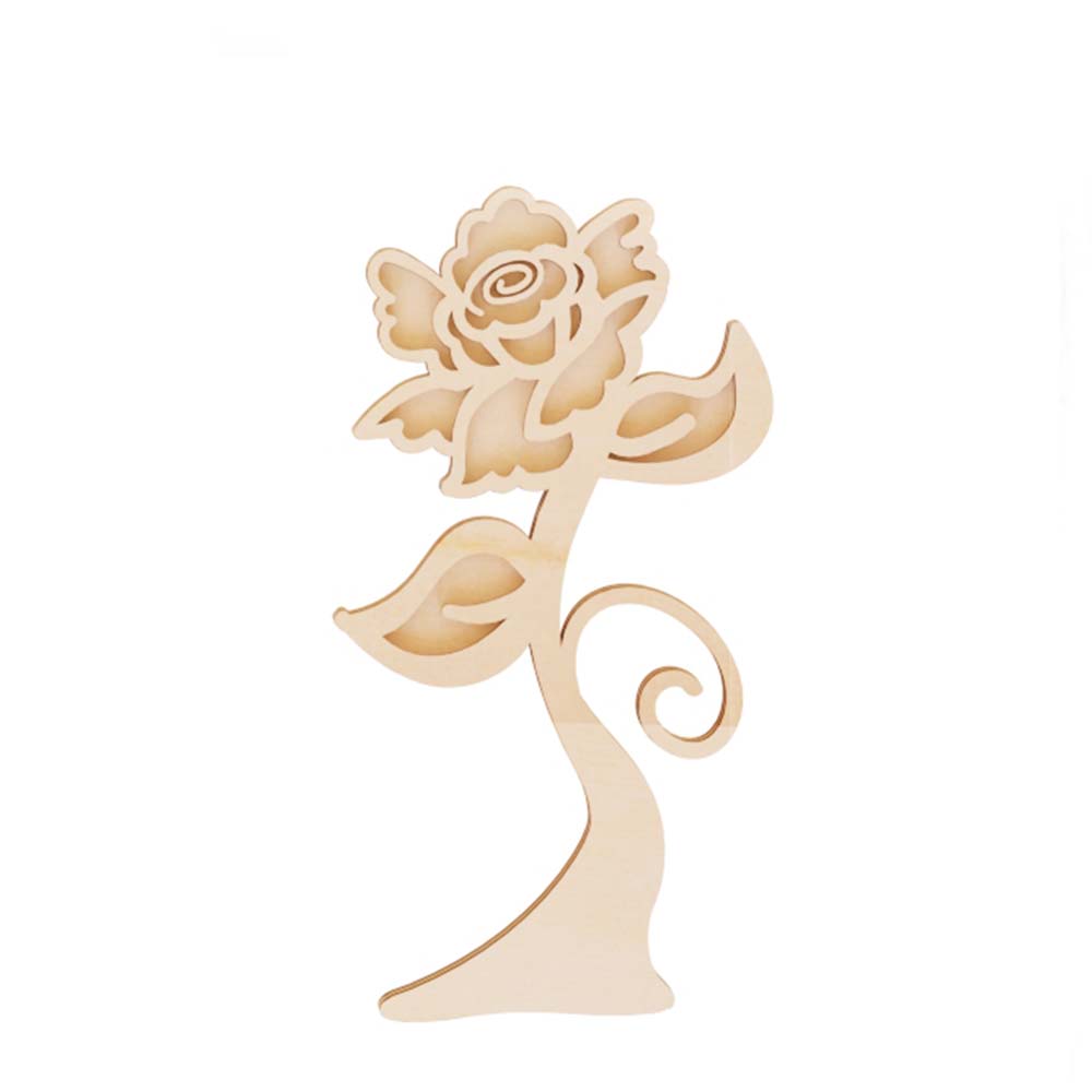 Rose Flower Wooden