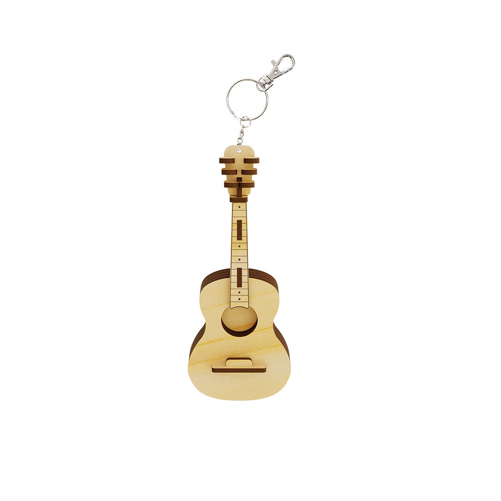 Miniature Guitar Keychain
