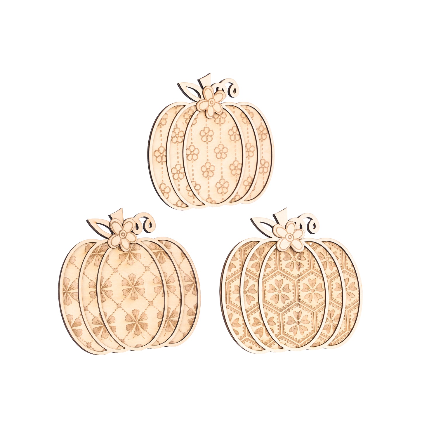 Wooden Pumpkin Ornament