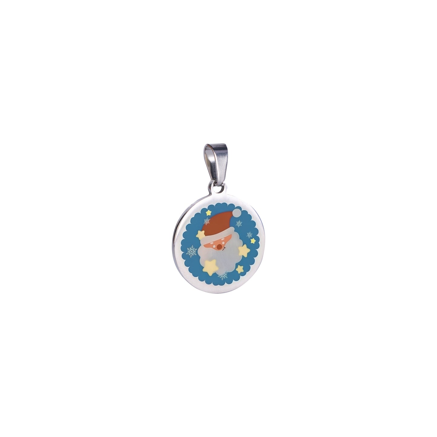 Santa Claus Metal Pendant Engraving