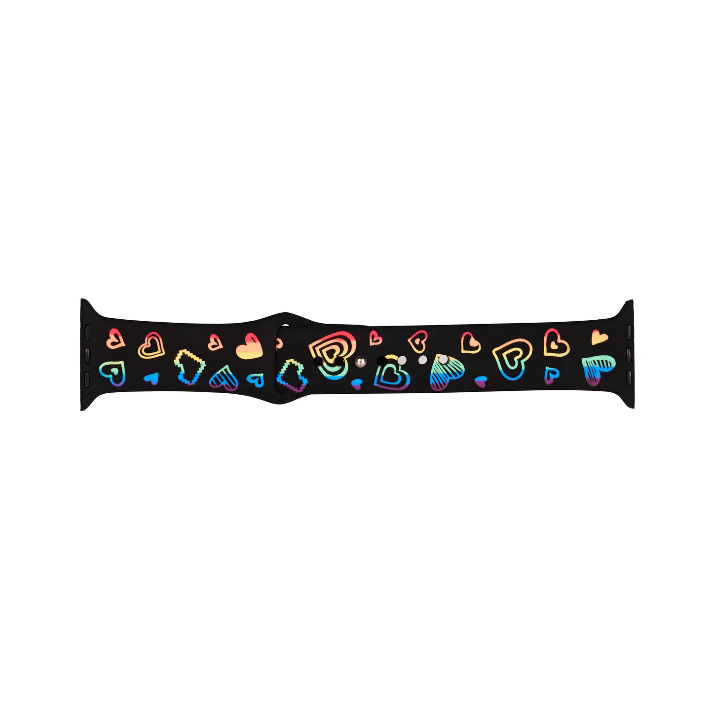 Rainbow Heart Watch Band Strap