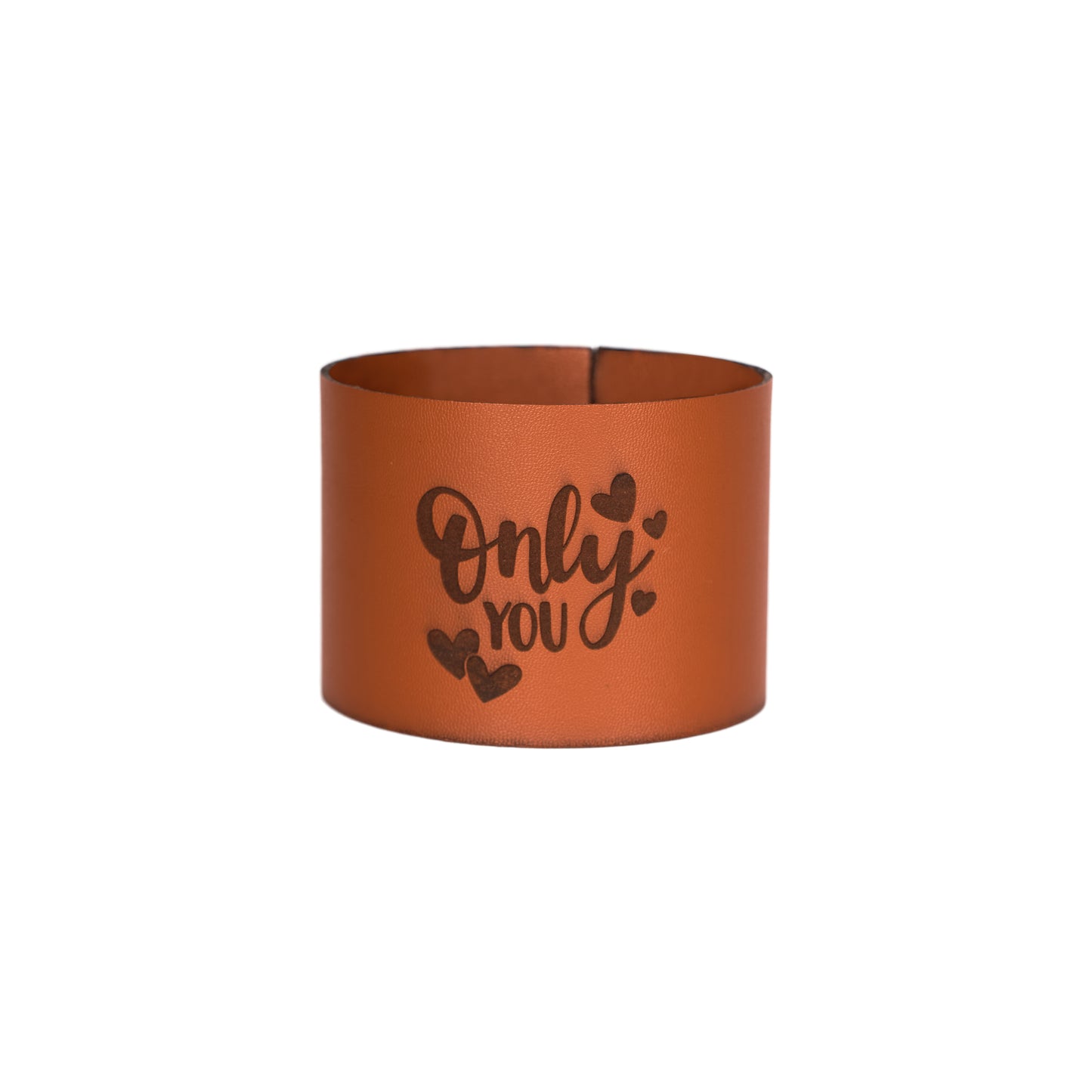 Valentine's Leather Cup Holder