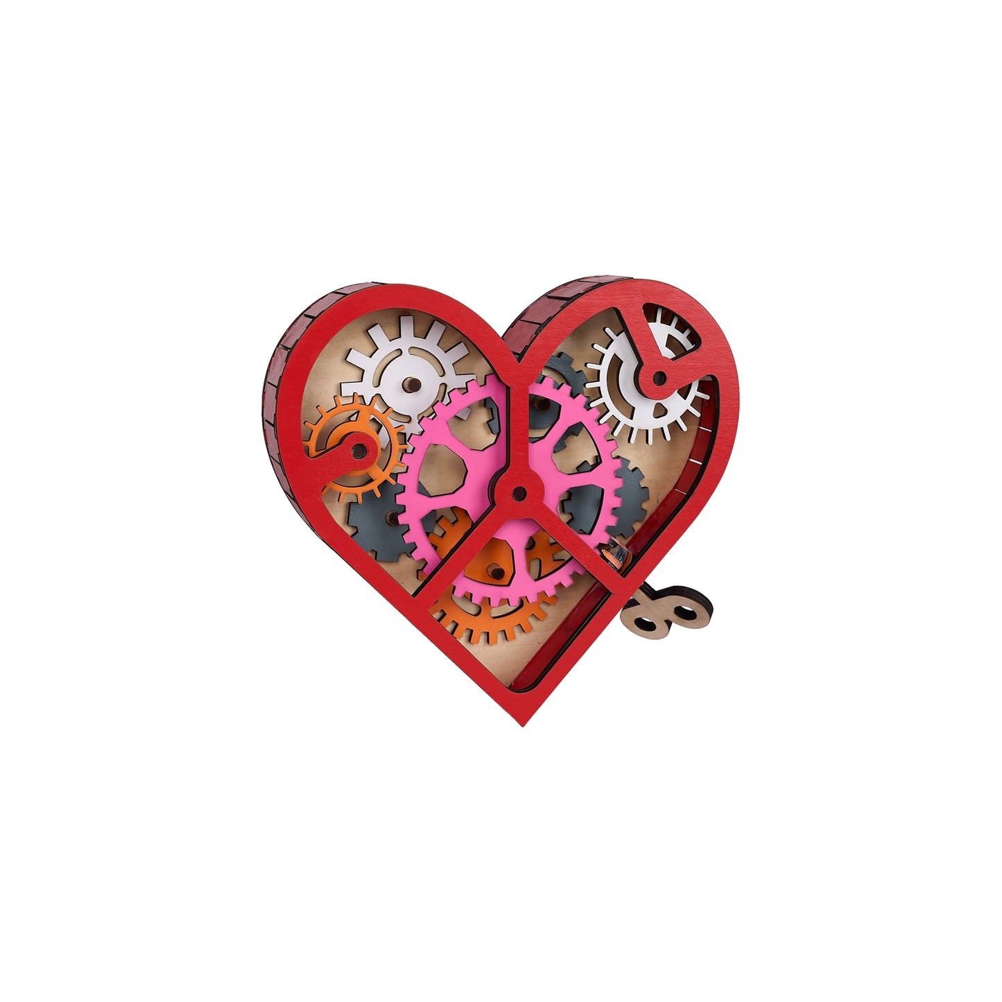 Valentine's Day Clockwork Gear Cog Wheel