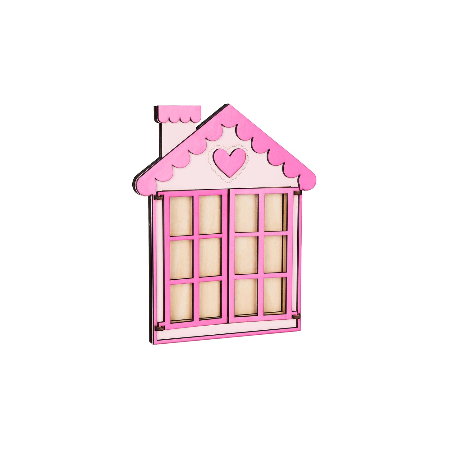 Valentine's Day Pink House Photo Frame