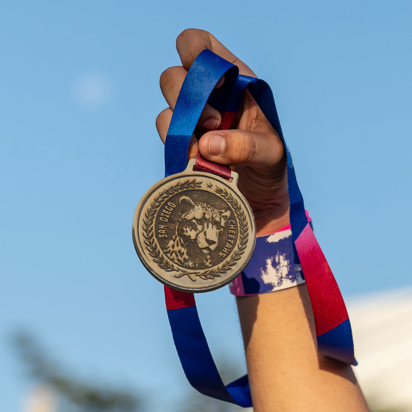 Cheetah Deep Engraved Medal