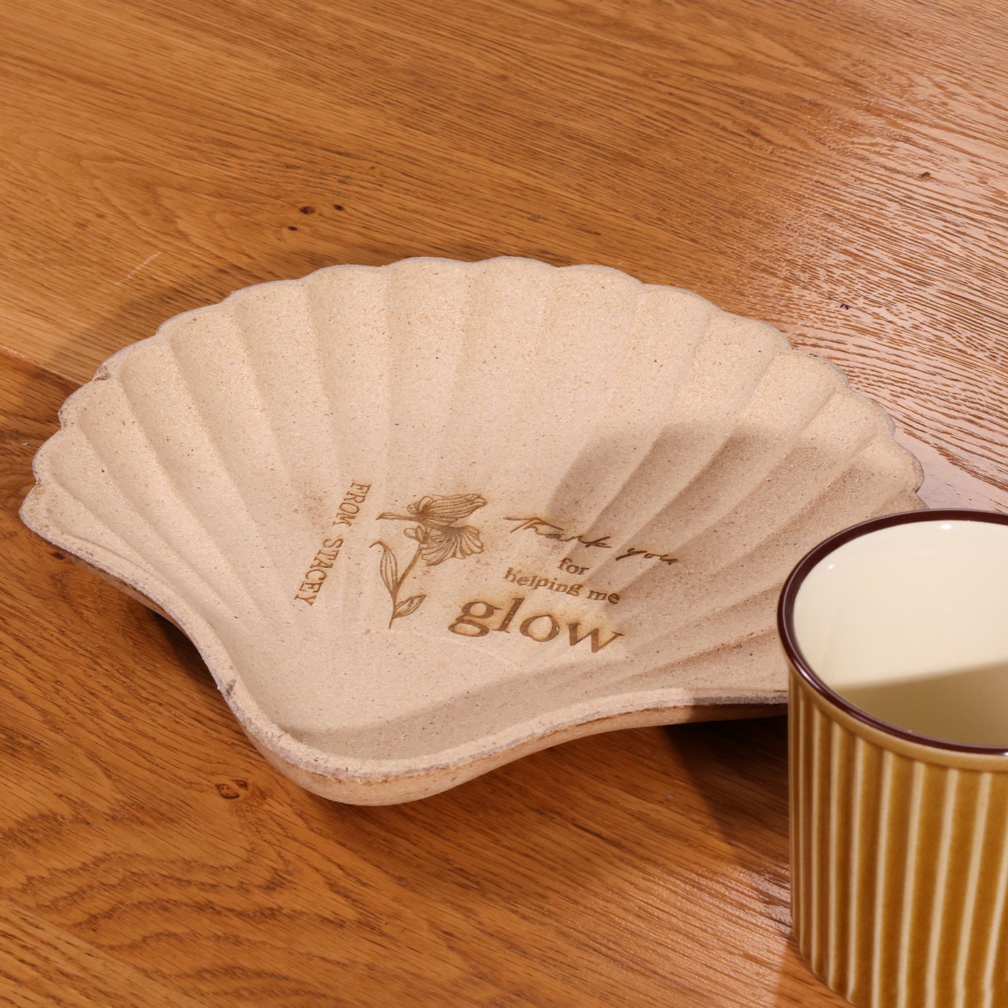 Mother's Day Shell Tray Engraving