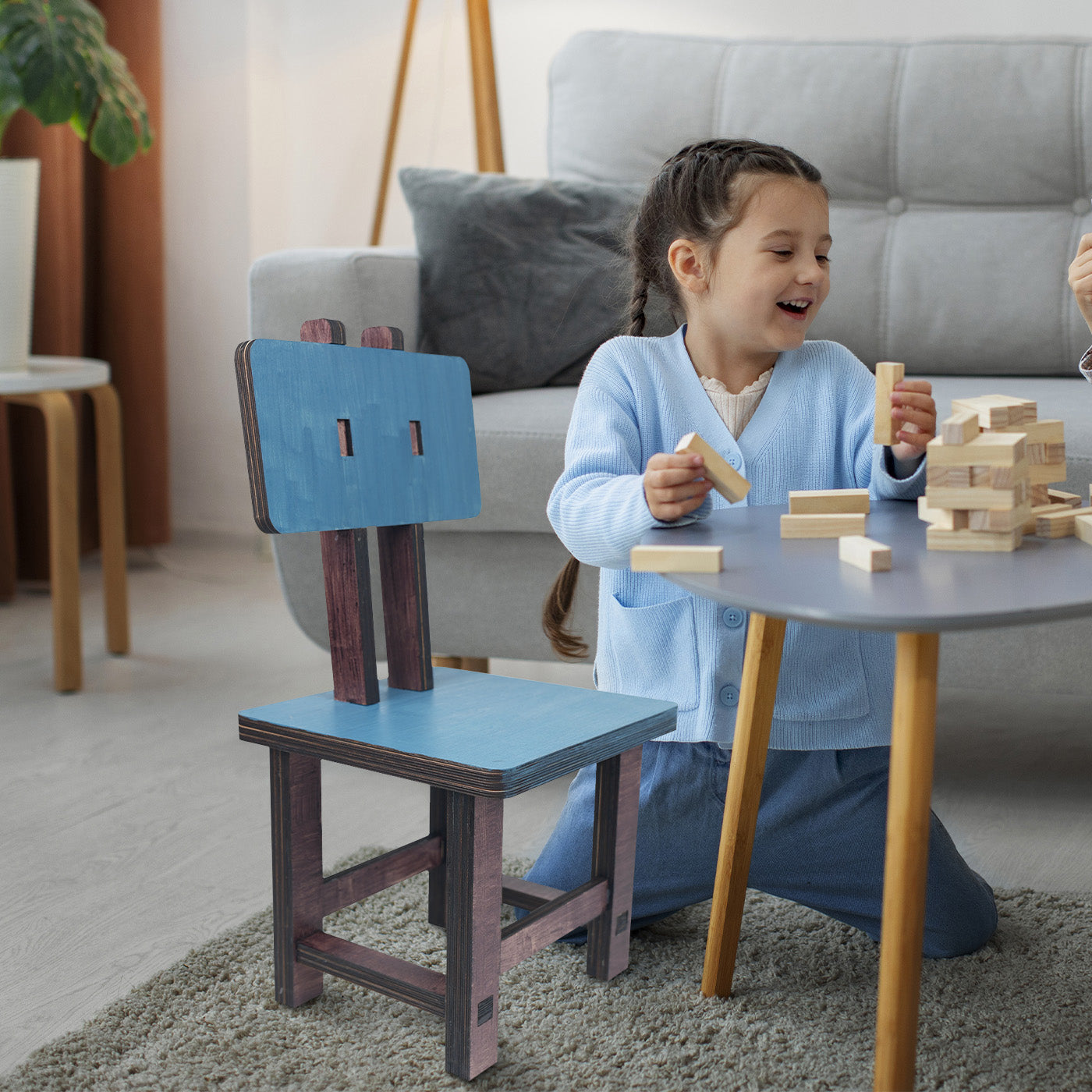 Wooden Chair Stool