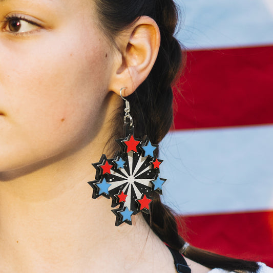 Independence Day Fireworks Earrings