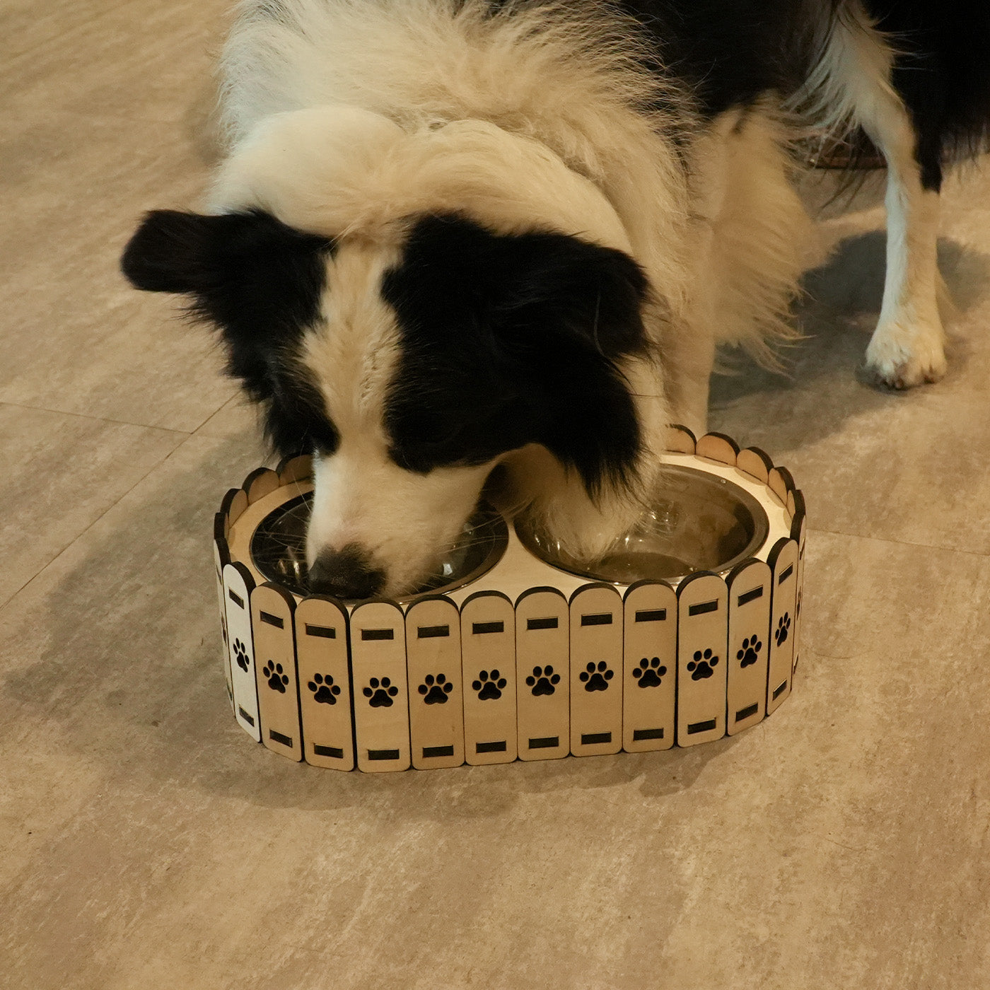 Wooden Pet Bowl Holder01