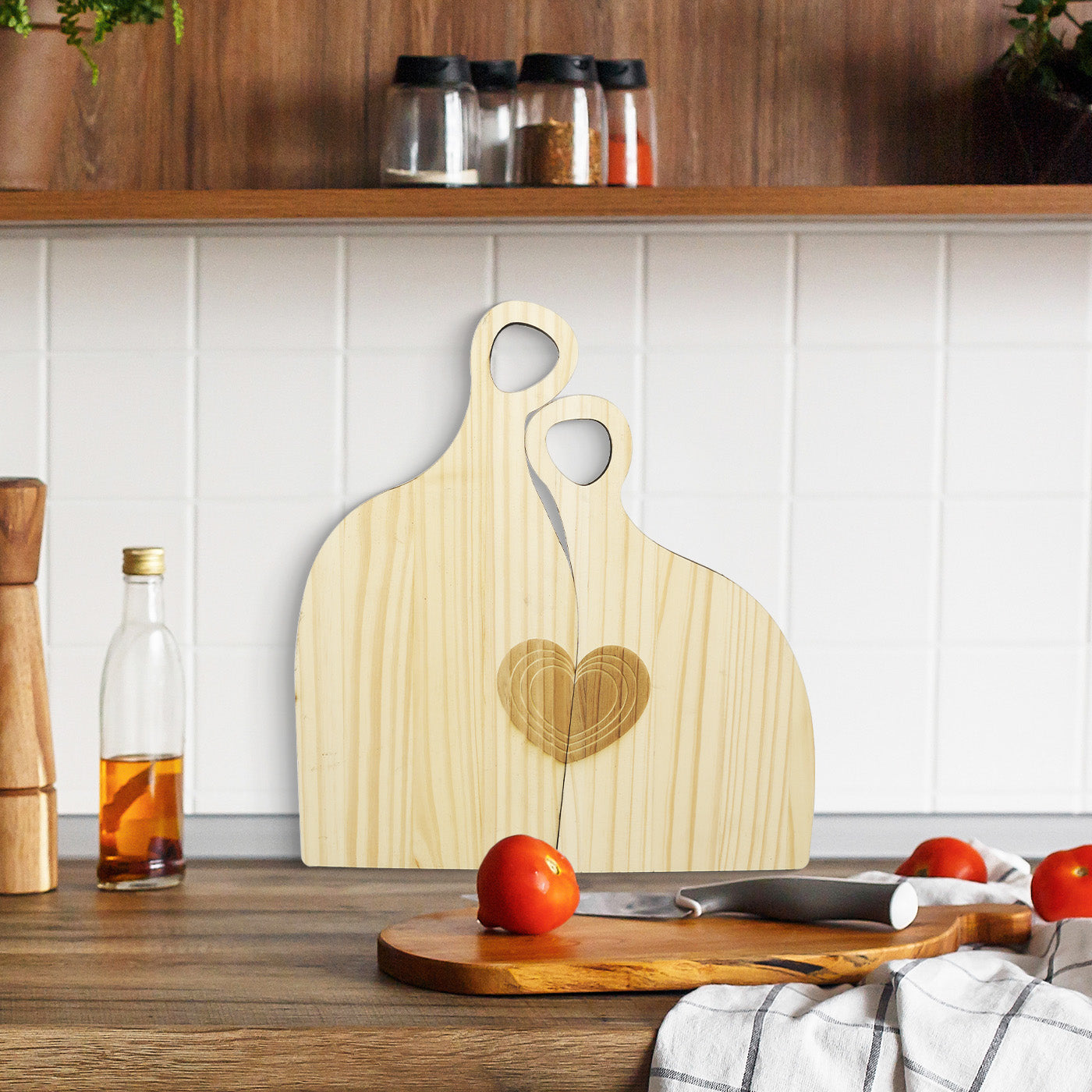 Valentine's Day Couple Cutting Board