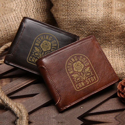 Engraved Leather Wallet 14