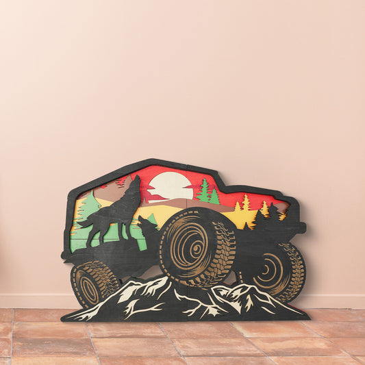 Large Multi-layer offroad suv jeep ornament