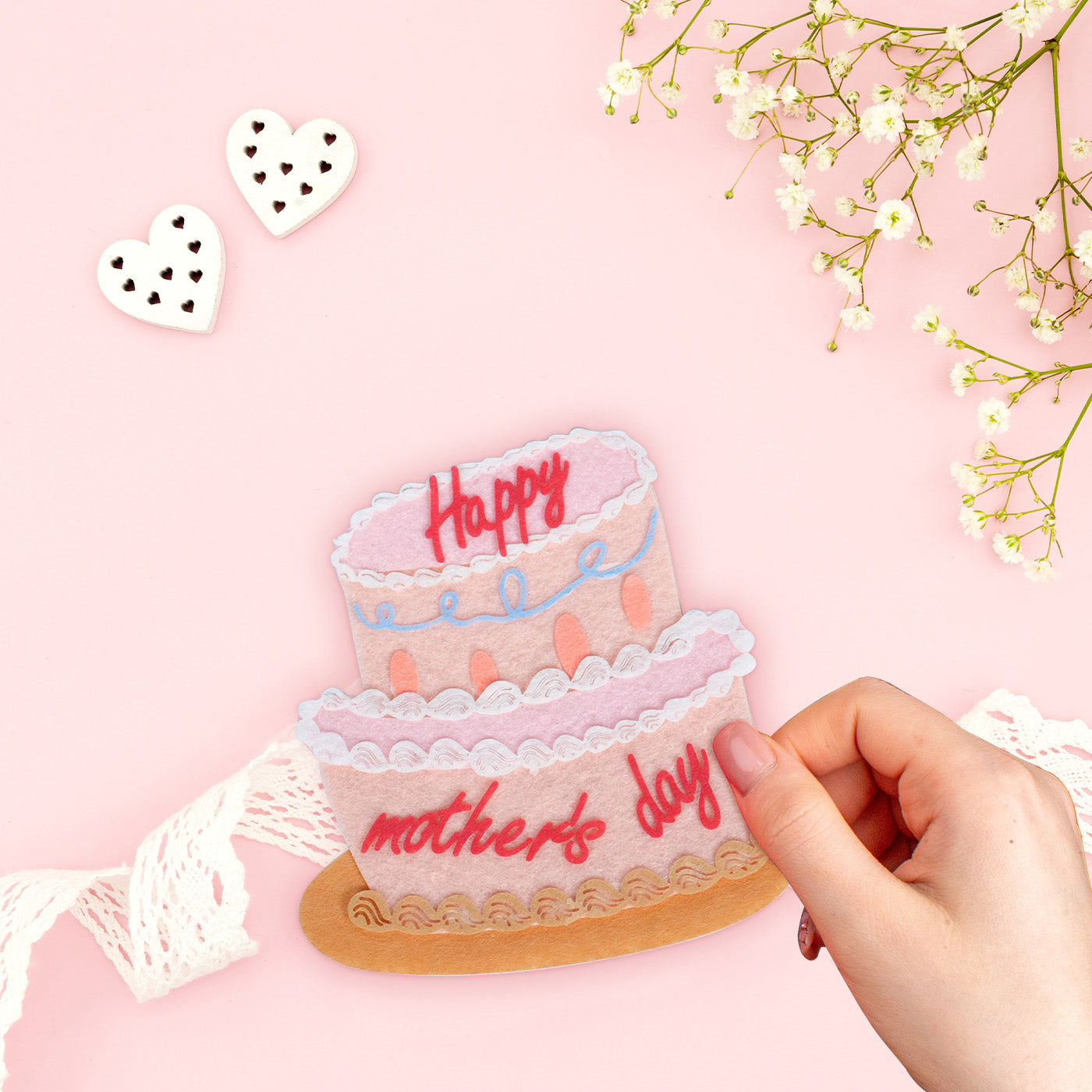 Craft Felt Cake Card