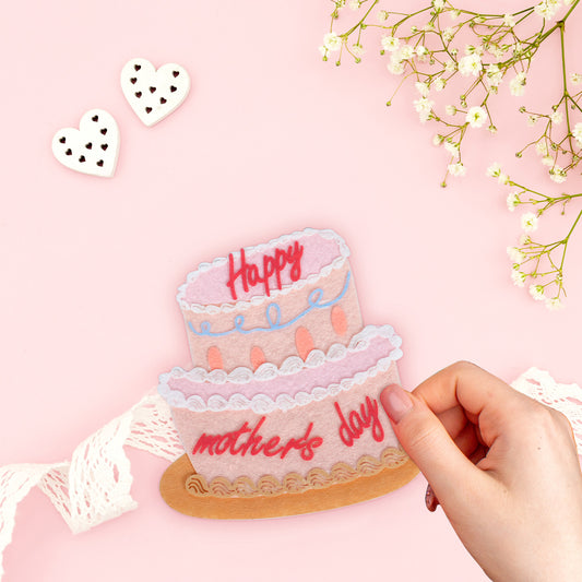 Craft Felt Cake Card
