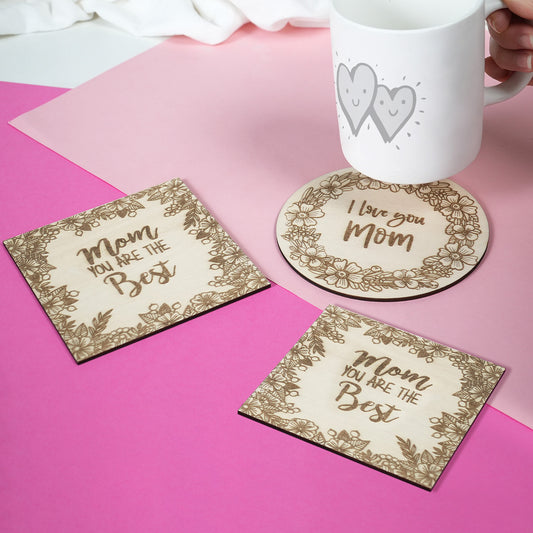 Mothers Day Floral Coaster