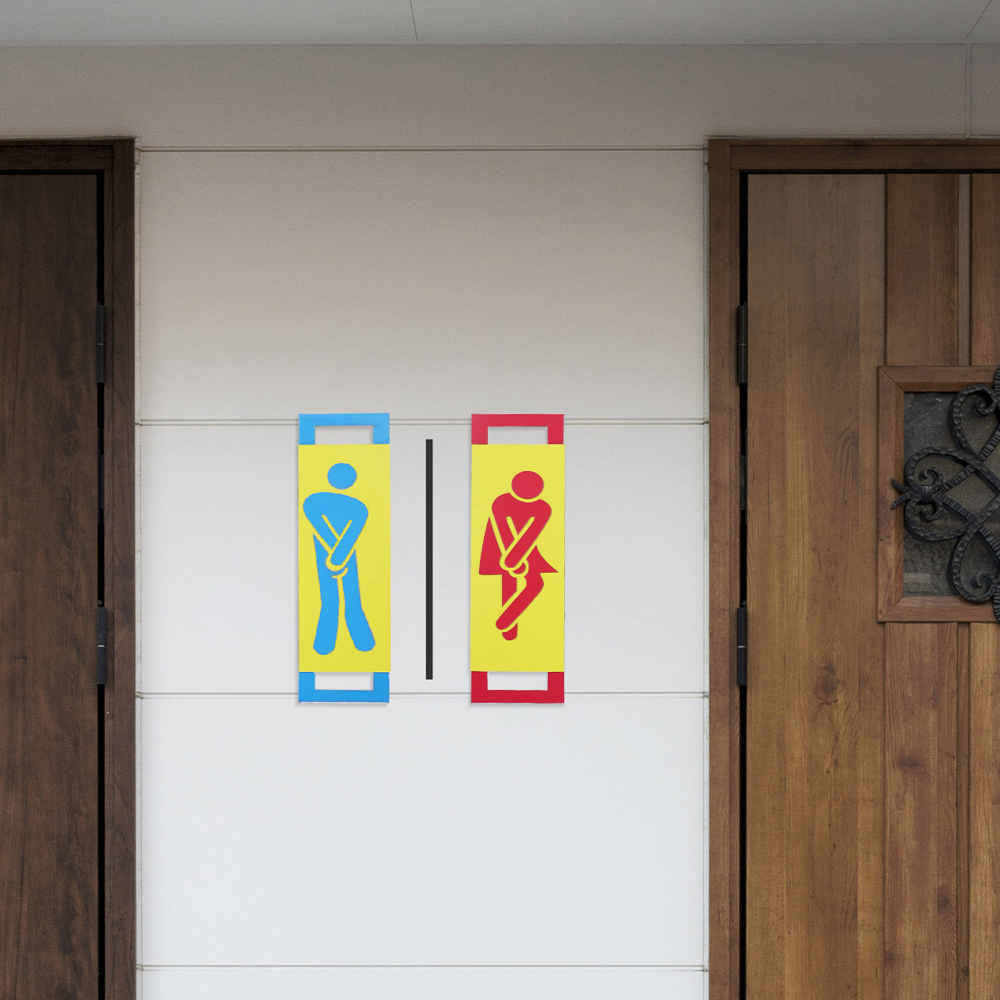Toilet signage