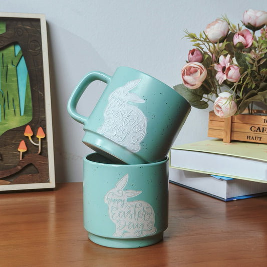 Easter Bunny Ceramic Mug Engraving
