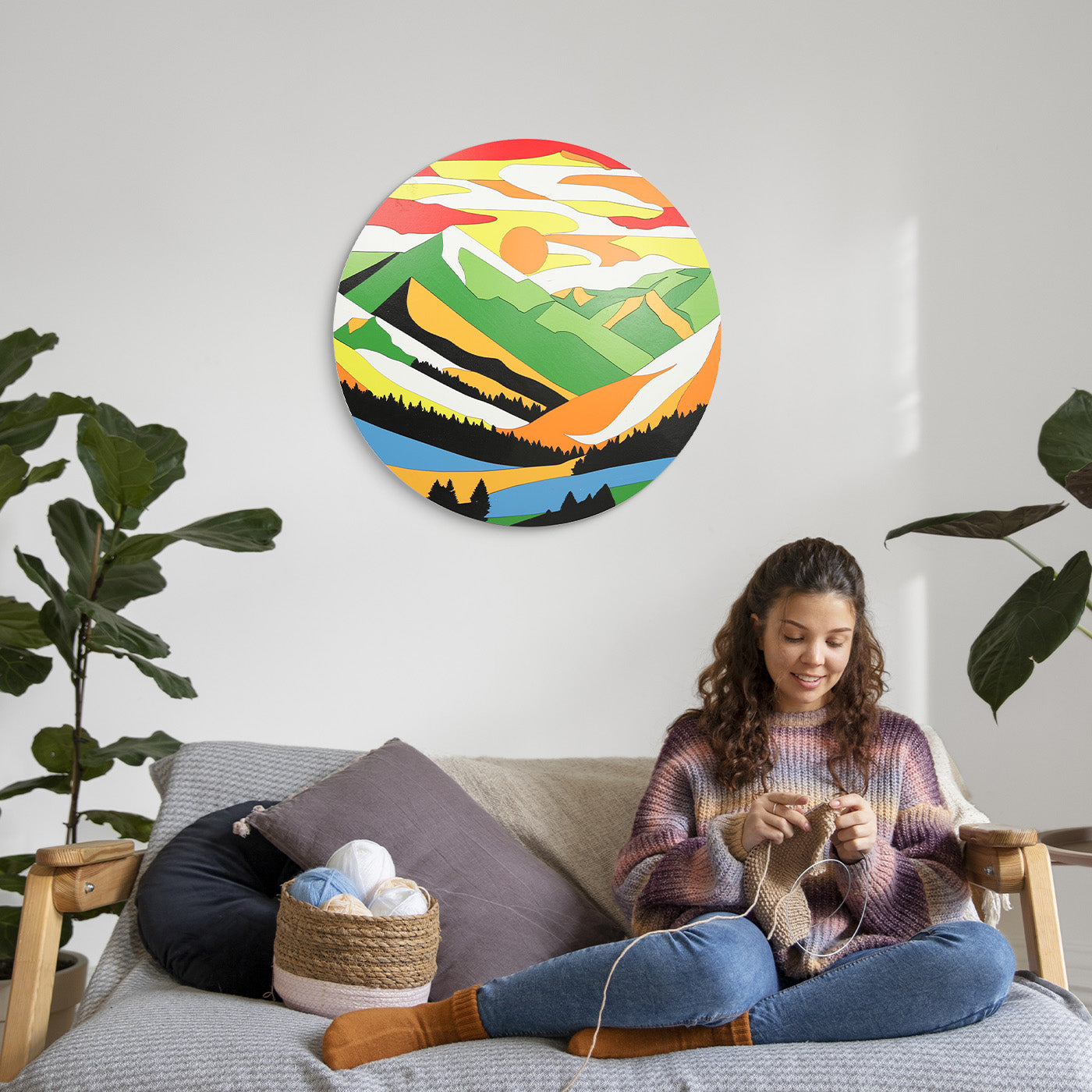 Large Size Landscape Collage Wall Art