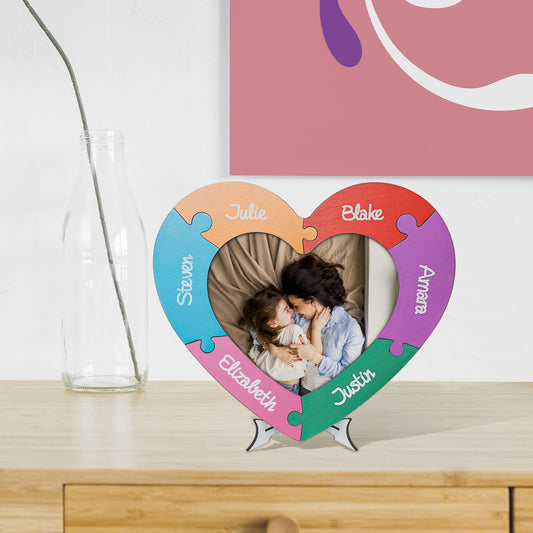Mothers Day Heart Shaped Photo Frame