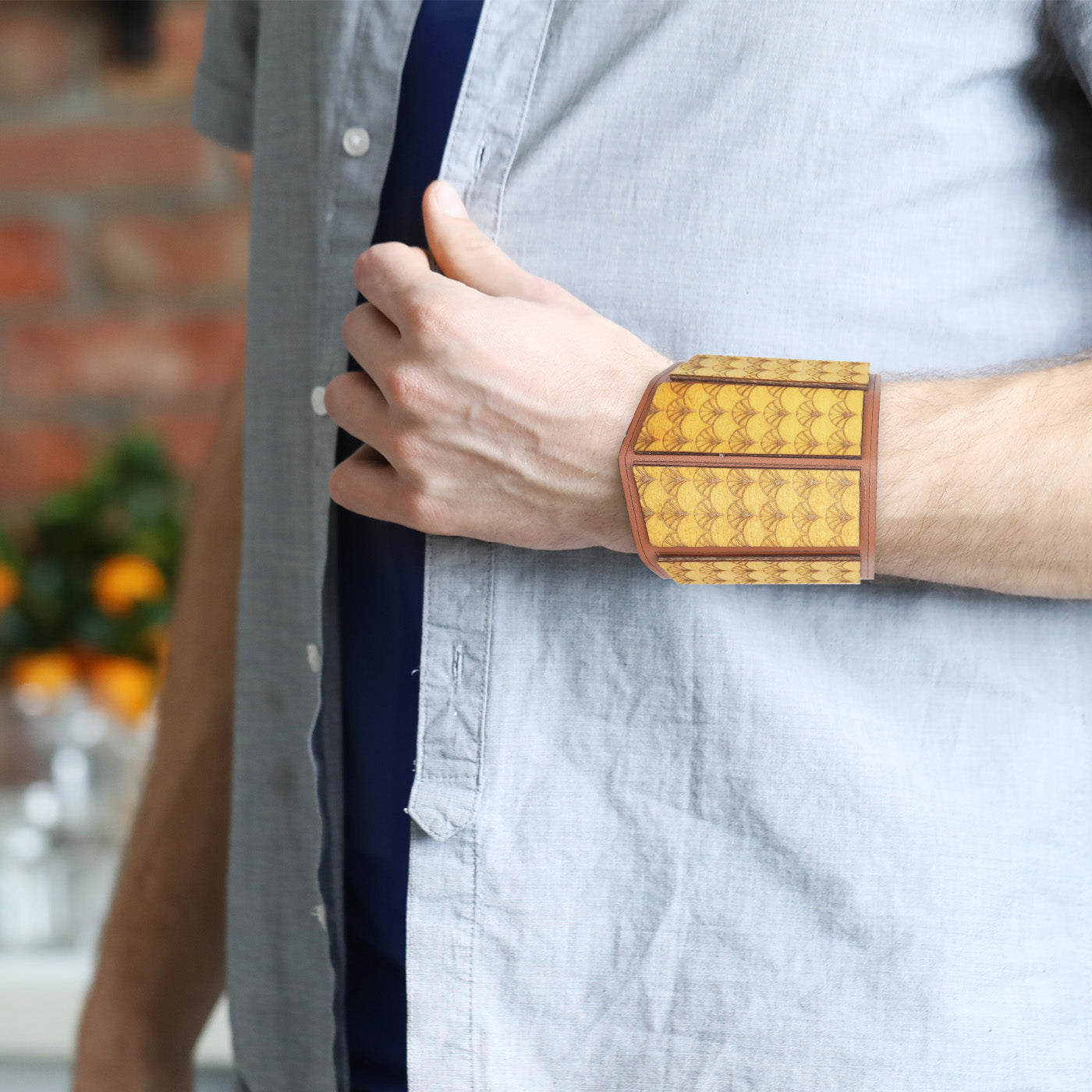Leather bracelet