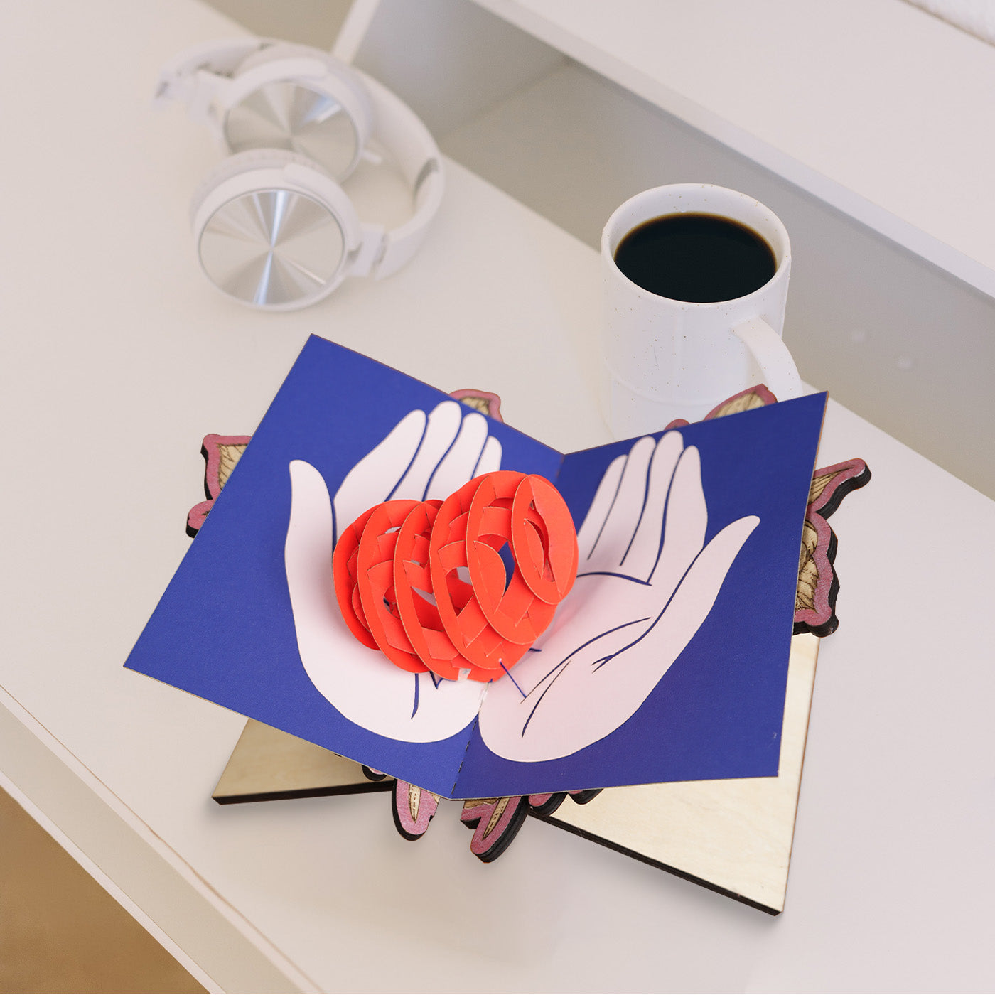 Valentine's Day Flower Book Reading Stand