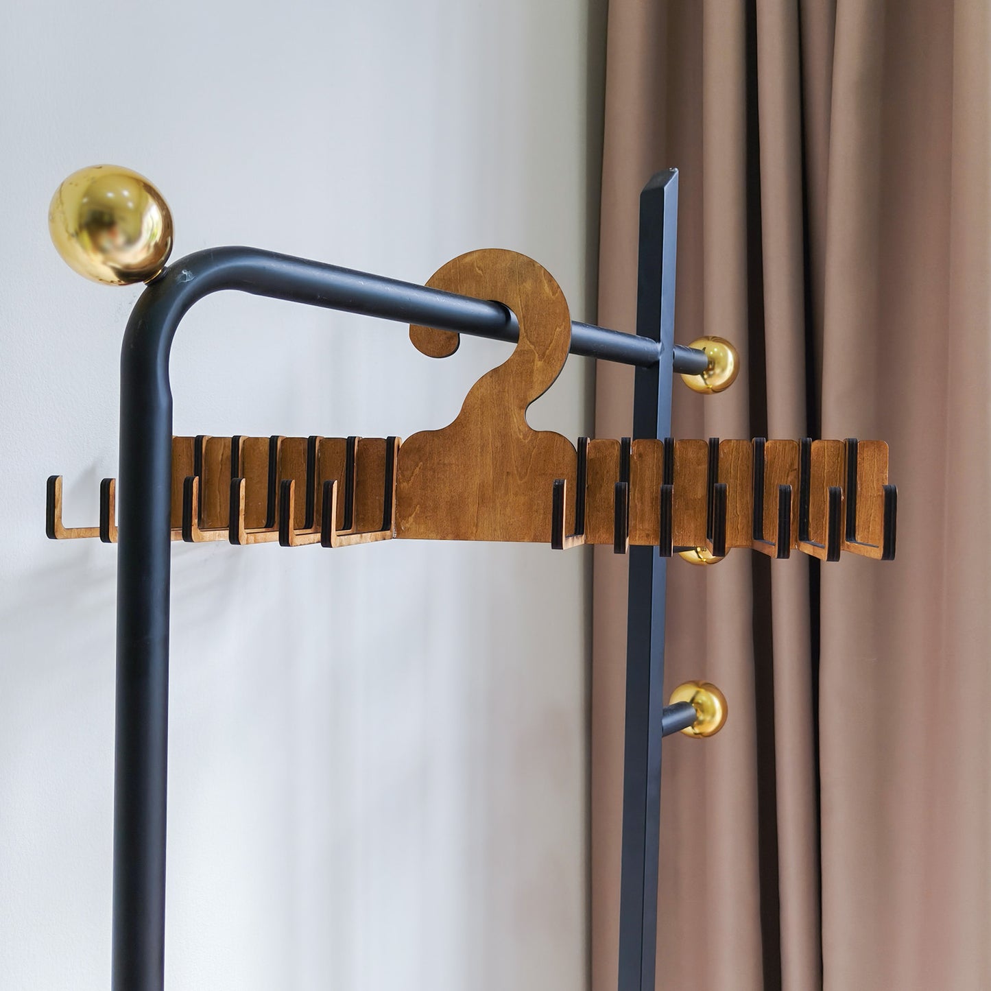 Wooden Necktie Belt Organizer Hanger