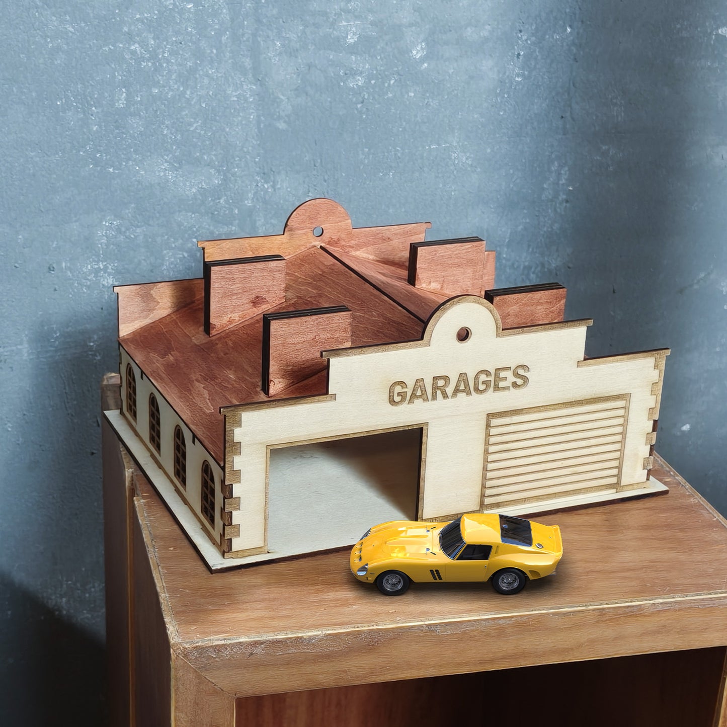 Wooden Parking Garage Toy House