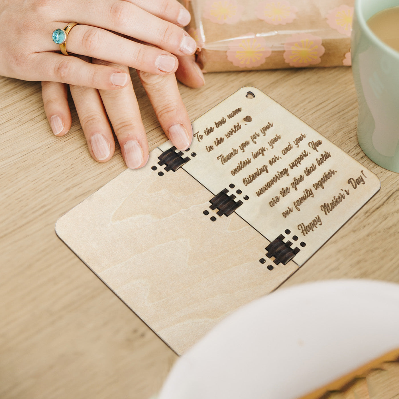 Mothers Day Wooden Gift Hang Tag
