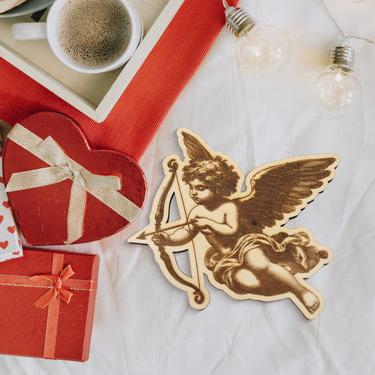 Cupid Deep Engraving Ornament