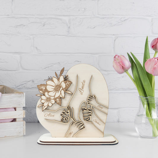 Mothers Day Heart Shaped Ornament