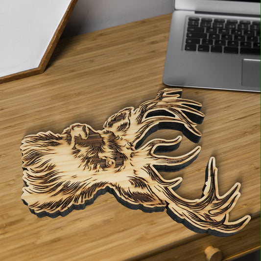 Deer 3D Deep Engraving Pattern