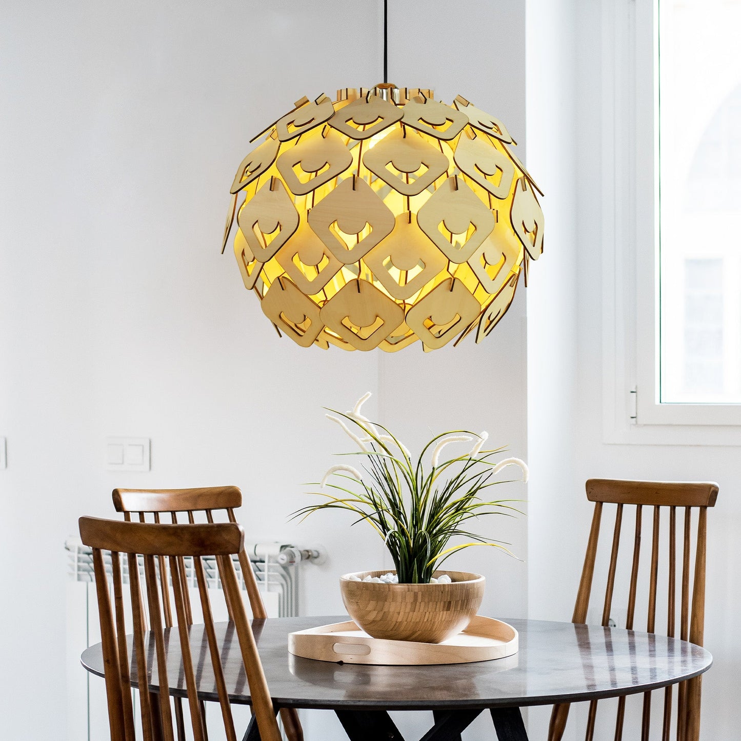 Wooden Assembled Lamp 4