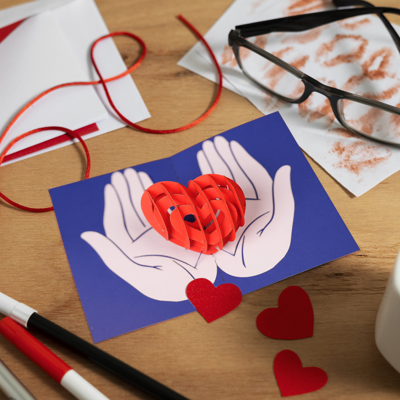 Valentine's Day Love Heart Popup Card