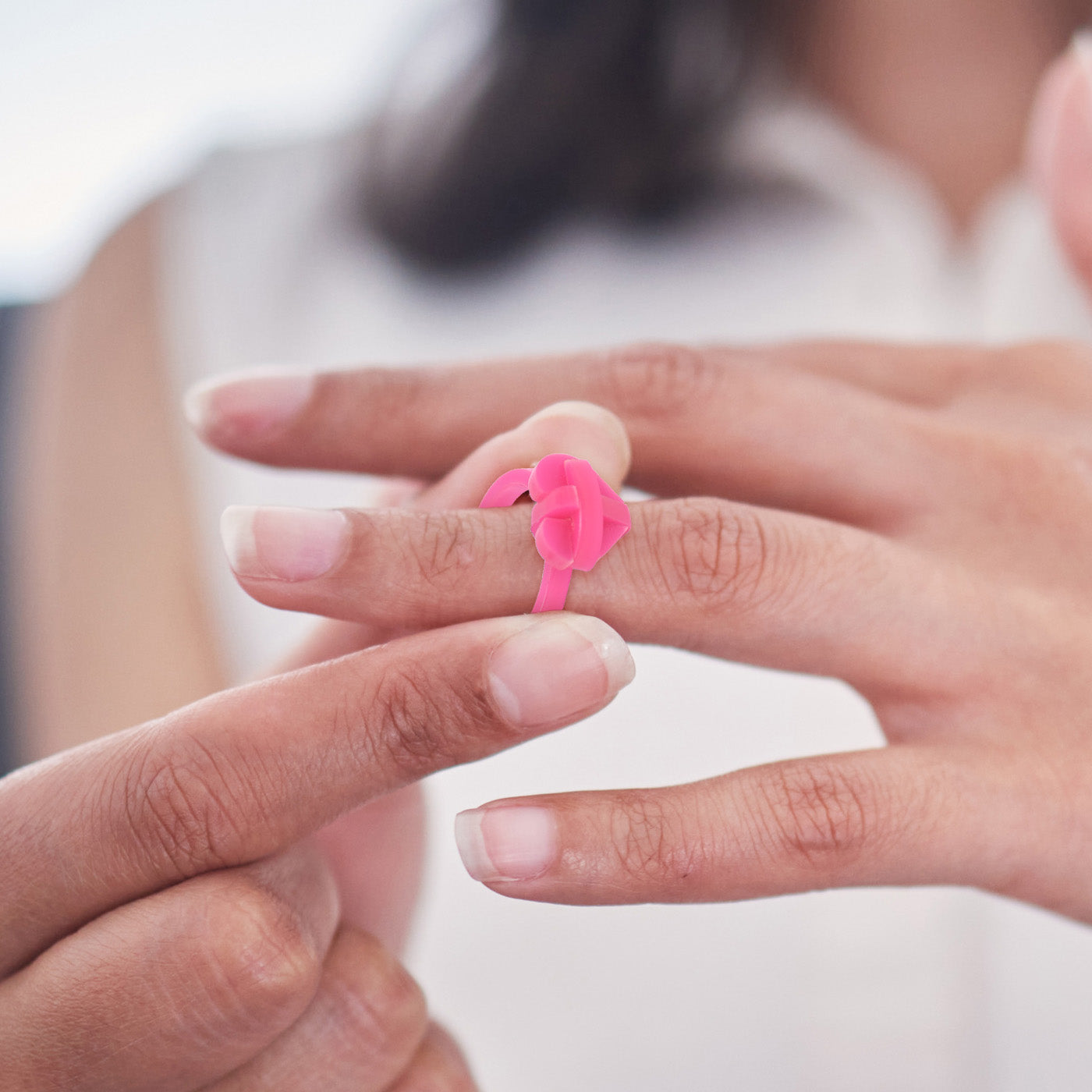 Heart Shaped Acrylic Ring