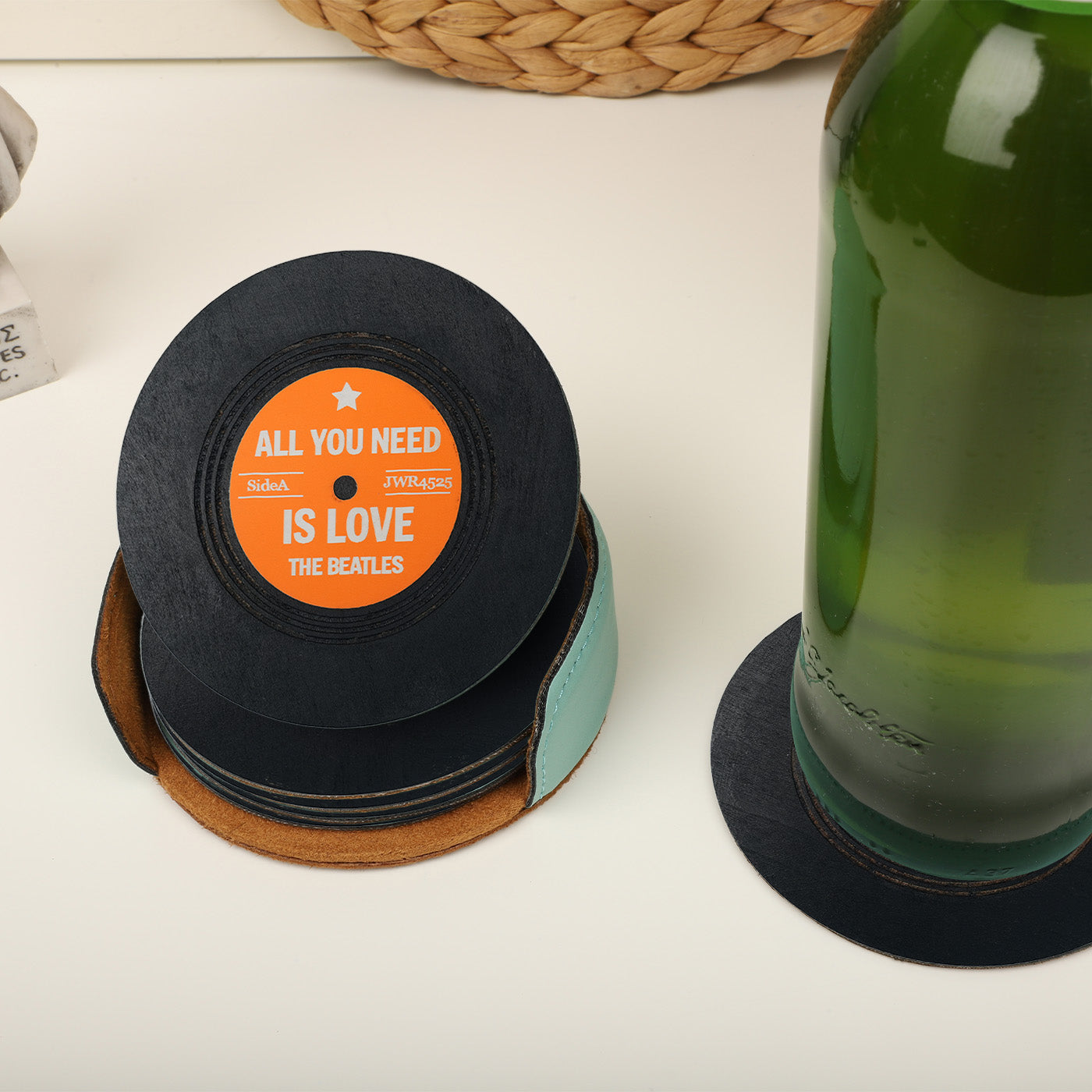 Vinyl Record Coasters
